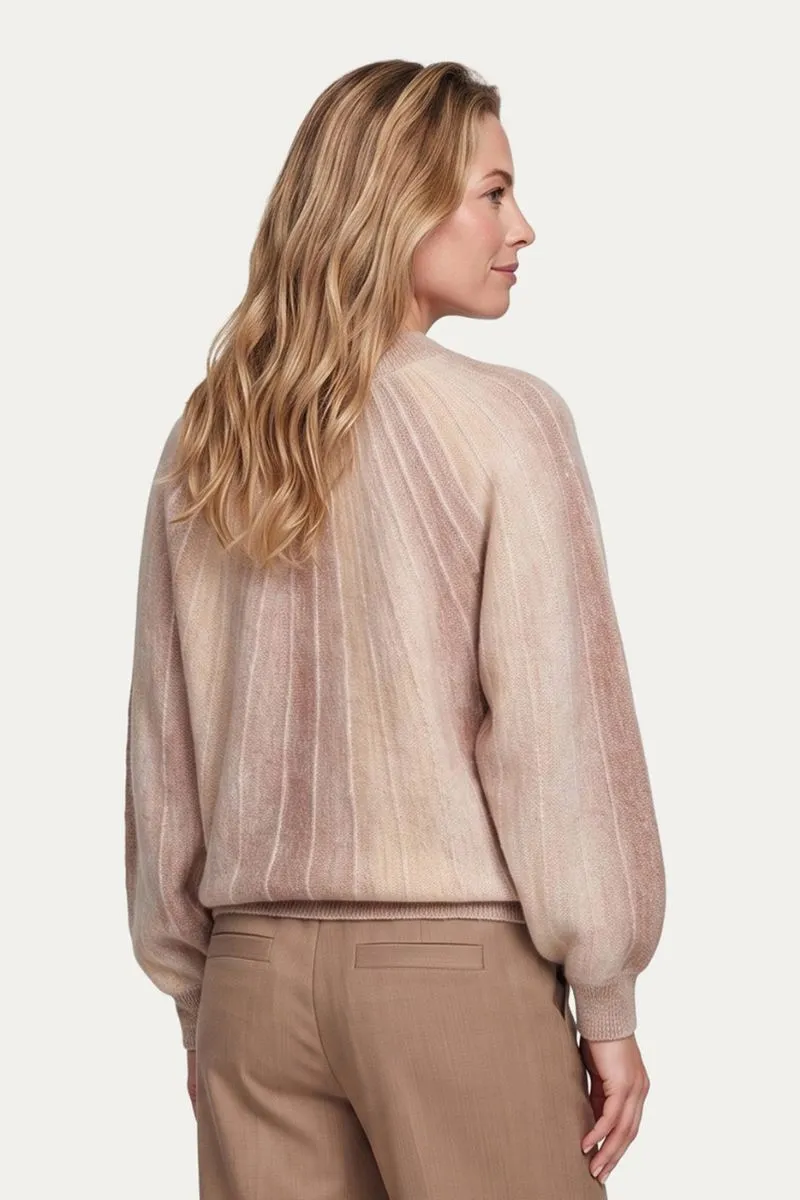 G-maxx Clementine Knit Top Brown Sugar, gebreide top in warme bruintint
